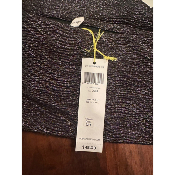 BCBG Generation  Women's Skirt XXS Black Silver‎ - Picture 9 of 9